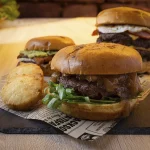 foto de bocadillos de hamburguesa