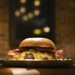 foto de bocadillo de hamburguesa